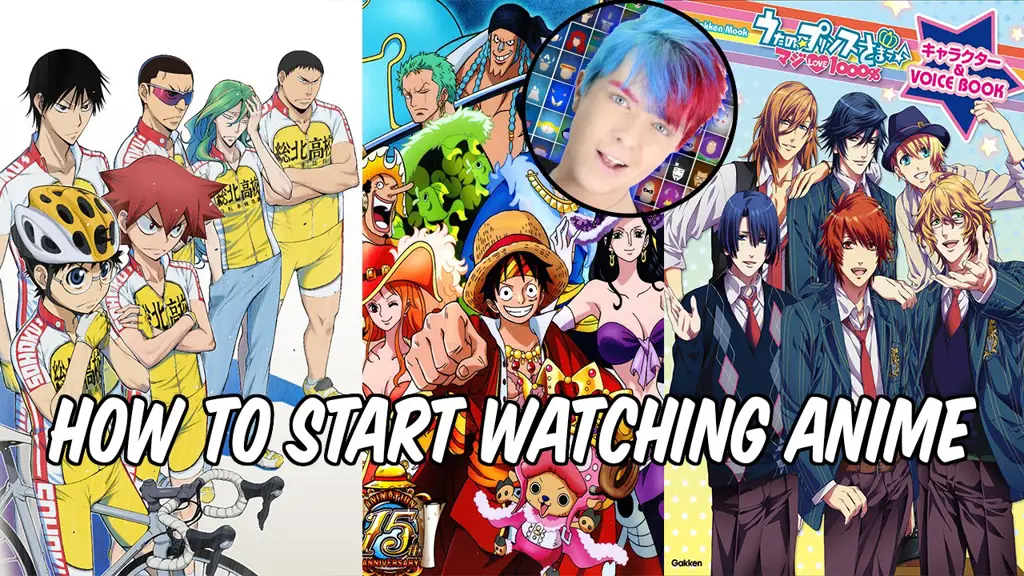 Menikmati Anime Bersama Gambar berbagai karakter anime sedang menonton anime