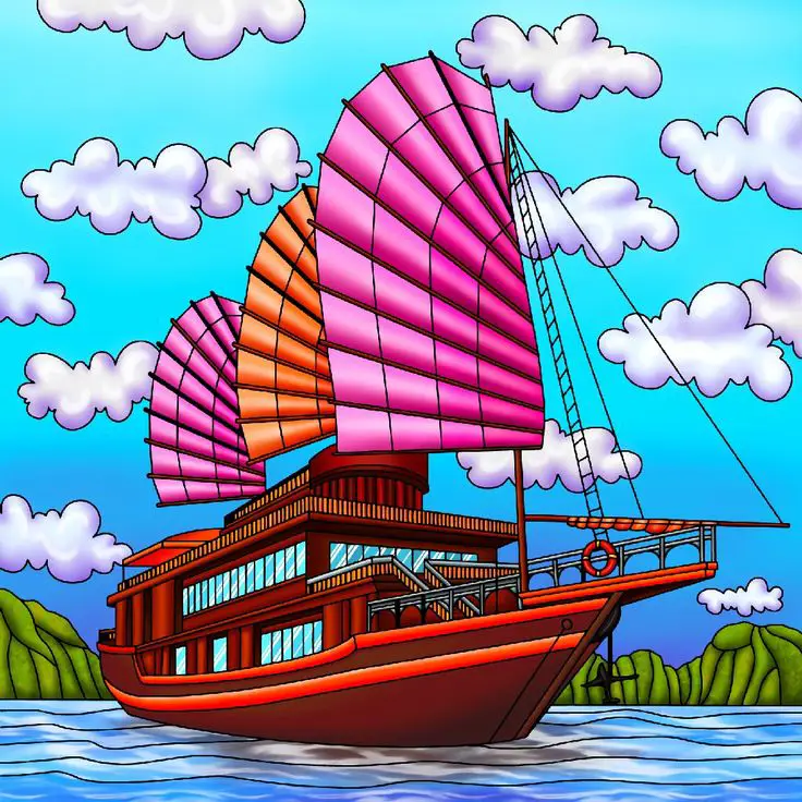 Kejar-kejaran Menegangkan di Laut Adegan kejar-kejaran perahu di anime