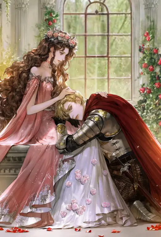 Pasangan anime romantis di dunia fantasi Pasangan anime romantis di dunia fantasi