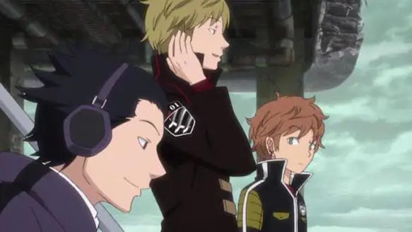 Adegan aksi menegangkan dalam anime World Trigger Gambar adegan aksi menegangkan dalam anime World Trigger