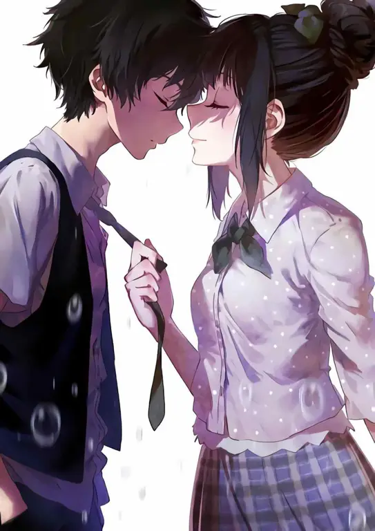 Adegan romantis dalam anime harem Adegan romantis dalam anime