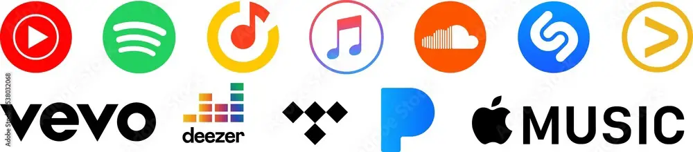 Platform streaming legal untuk menonton anime Logo berbagai platform streaming anime