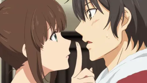 Adegan Romantis yang Menarik Gambar adegan romantis dari anime Domestic na Kanojo