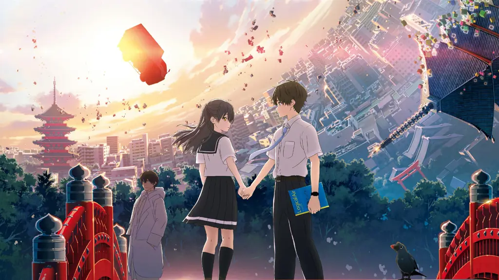 Keindahan visual anime Hello World Visual memukau dari anime Hello World